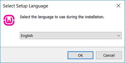 WampServer installation select language for installation screenshot