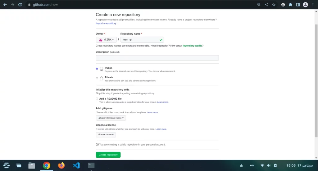 add ropsitory in github
